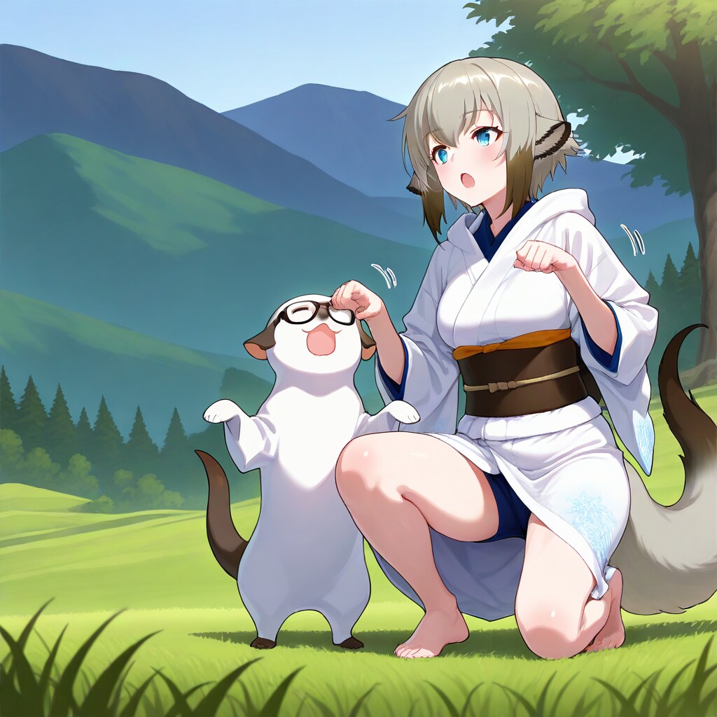 ミーアキャットちゃんとメガネミーアキャット