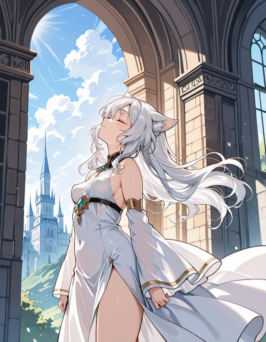 今日のわん娘 #39 「外の空気を感じるわん娘」