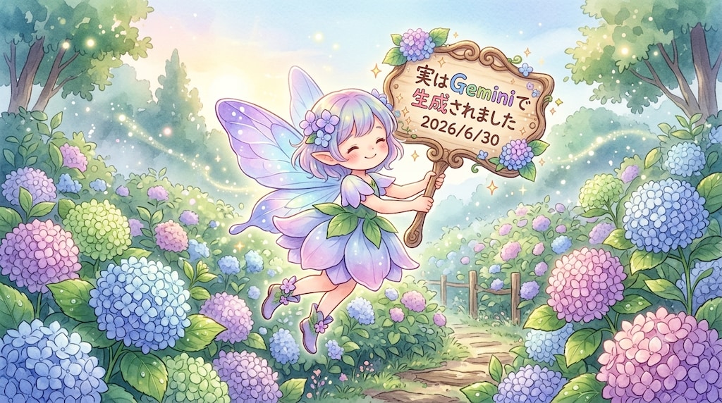 紫陽花の妖精ちゃん♪