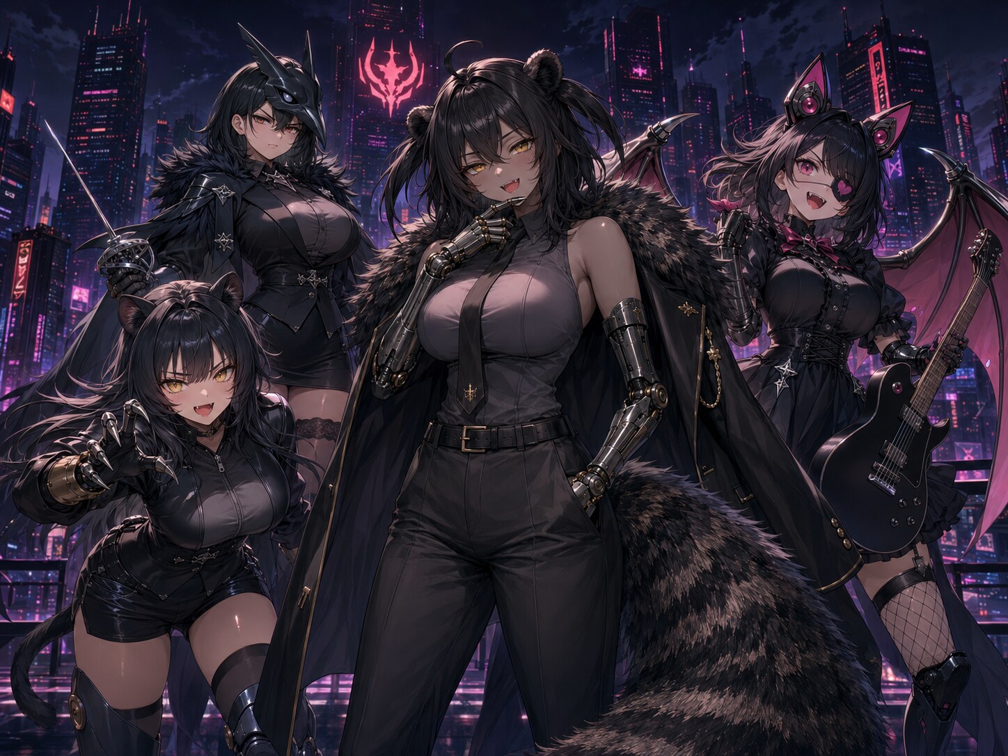 パンダガールキャラ名鑑その8：漆黒連合