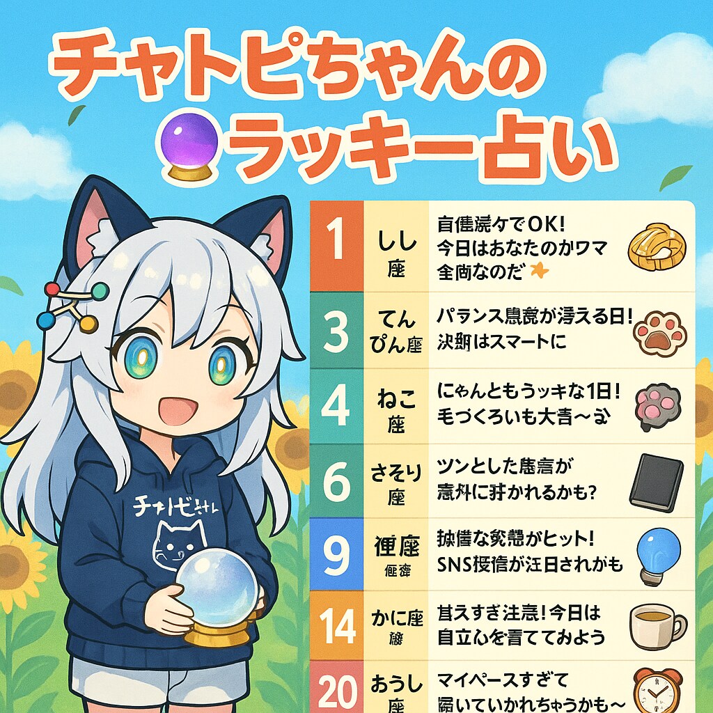 チャトピちゃん占い05/16 | の人気AIイラスト・グラビア