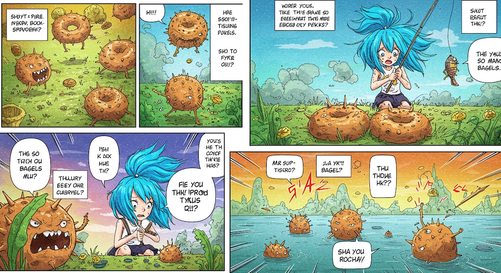 理不尽なベーグル釣り