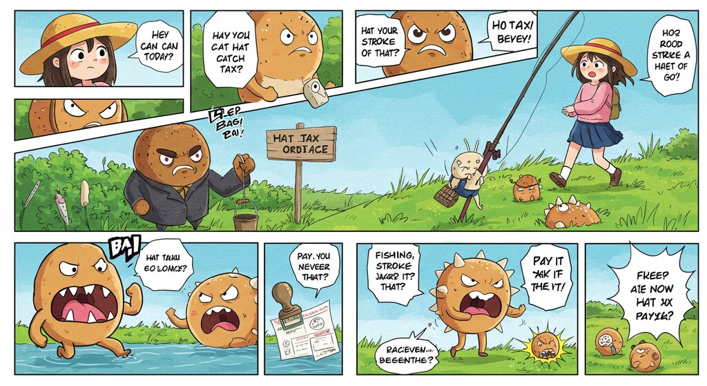 理不尽なベーグル釣り