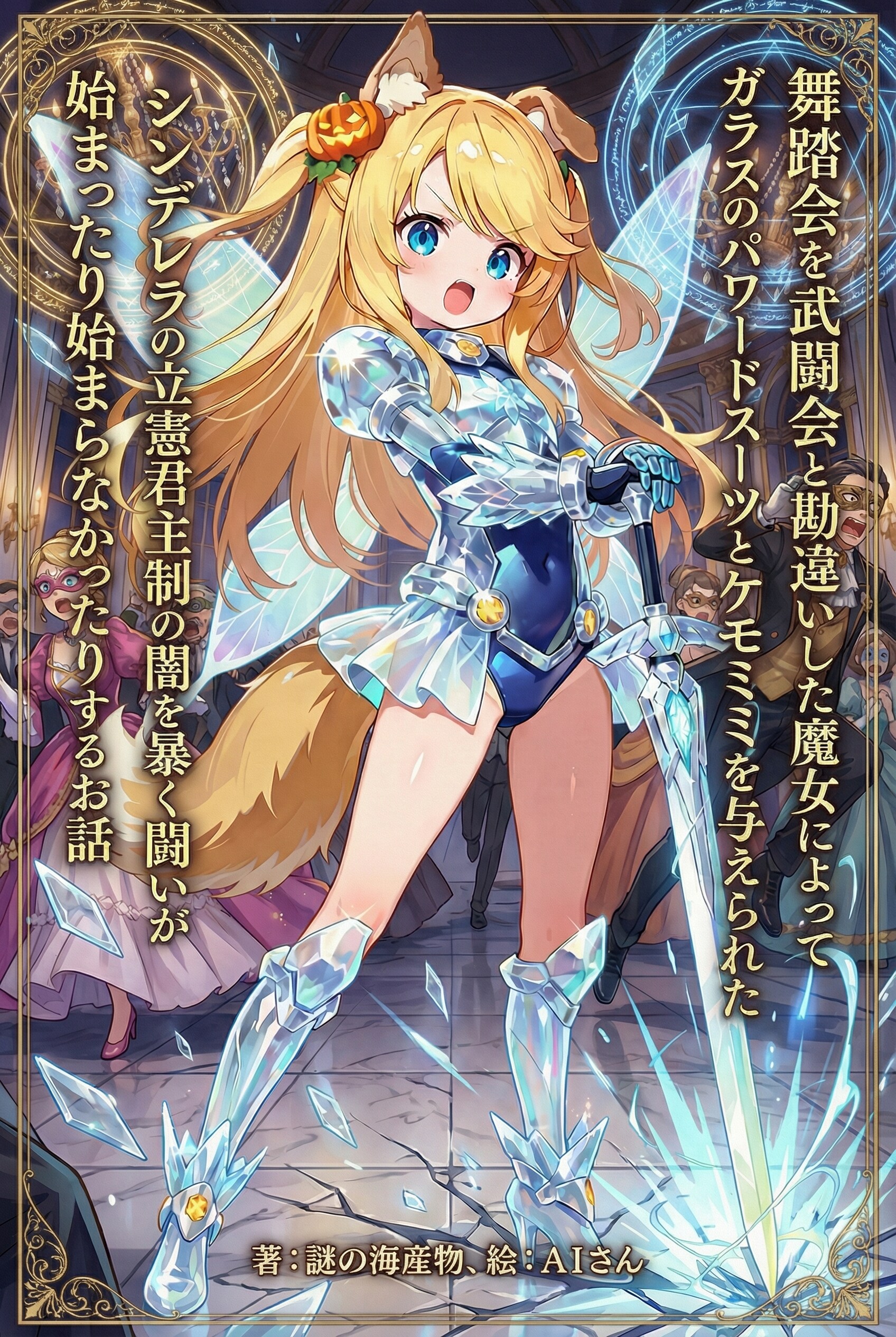 舞踏会を武闘会と勘違いした魔女によってガラスのパワードスーツとケモミミを与えられたシンデレラの立憲君主制の闇を暴く闘いが始まったり始まらなかったりするお話