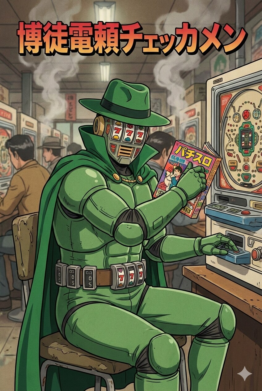 小説『博徒電頼チェッカメン』【ニャンノ世界】 | の人気AIイラスト・グラビア