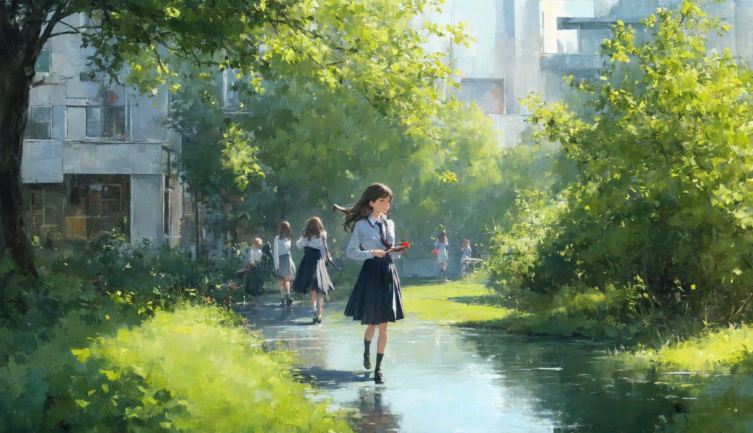 雨粒のあとを踏んで
