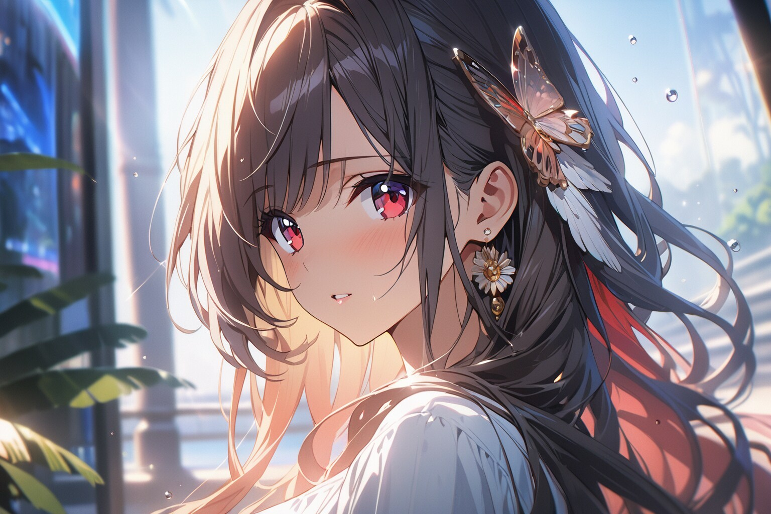 リナちゃんの振り向き顔
