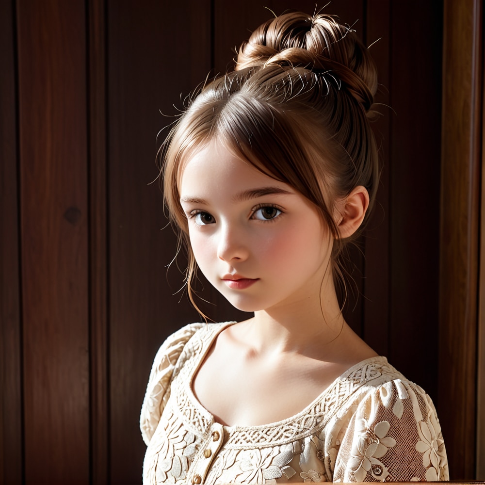 お団子ヘアー