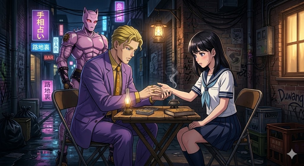手相占いをはじめてしまう吉良吉影さん