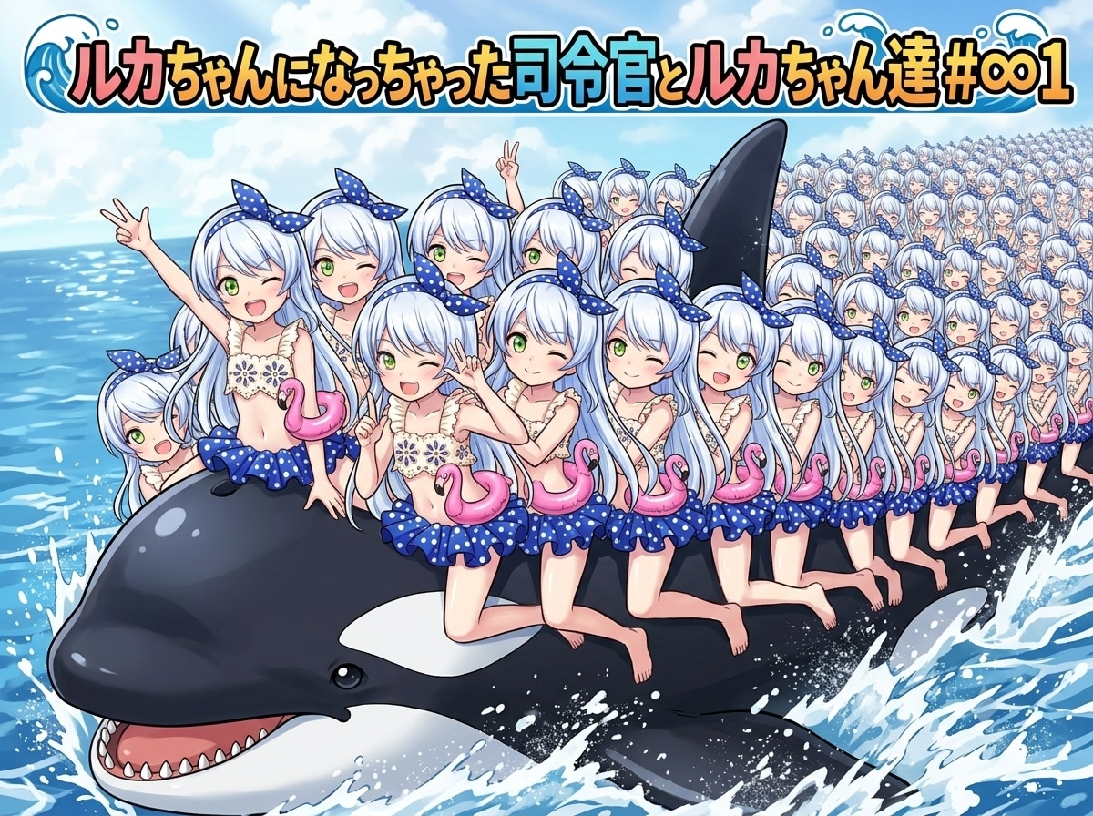ルカちゃんになっちゃった司令官とルカちゃん達のコミック#∞1