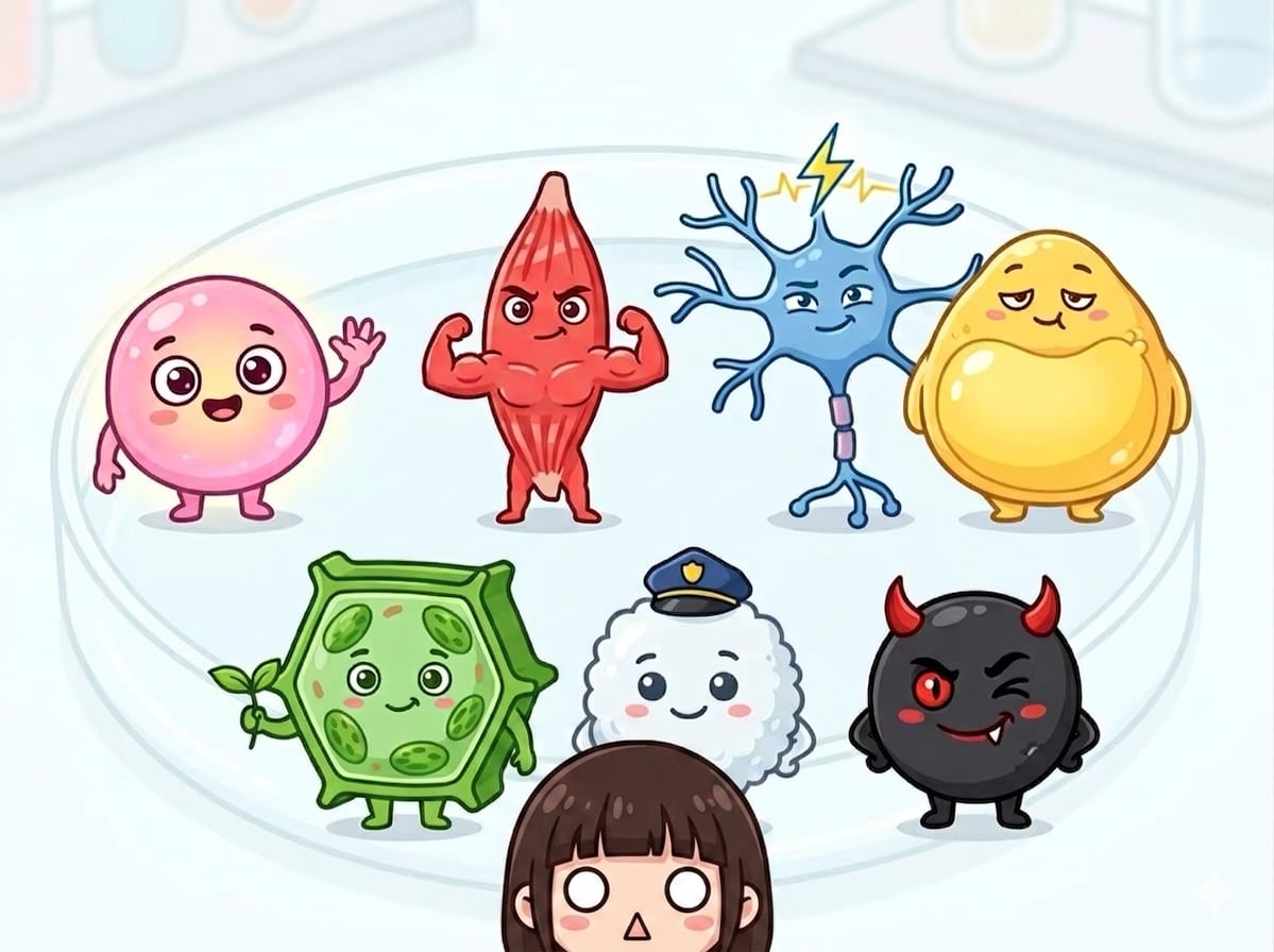 chiffonneさんちの生体細胞マスコットたちとちび奏音ちゃん