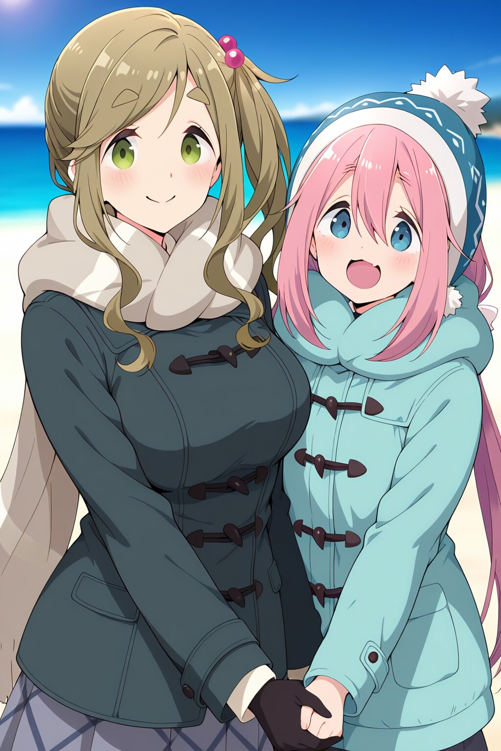 なでしこ＆あおい🎂3.4⛺️❤️ | の人気AIイラスト・グラビア