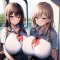 爆乳シリーズ@電車2 8枚目