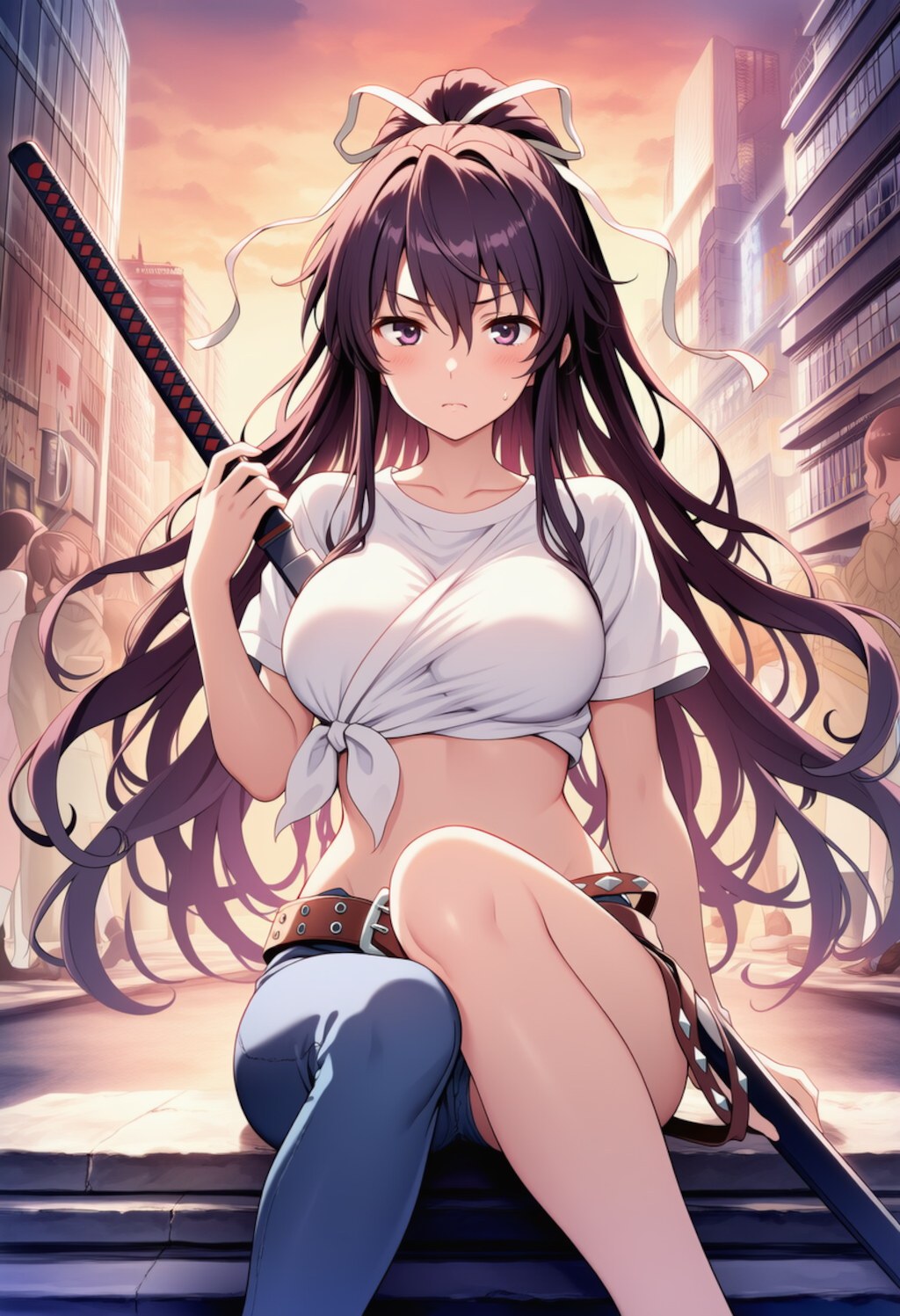 神裂火織ねーちんは、街なかをパトロール中！