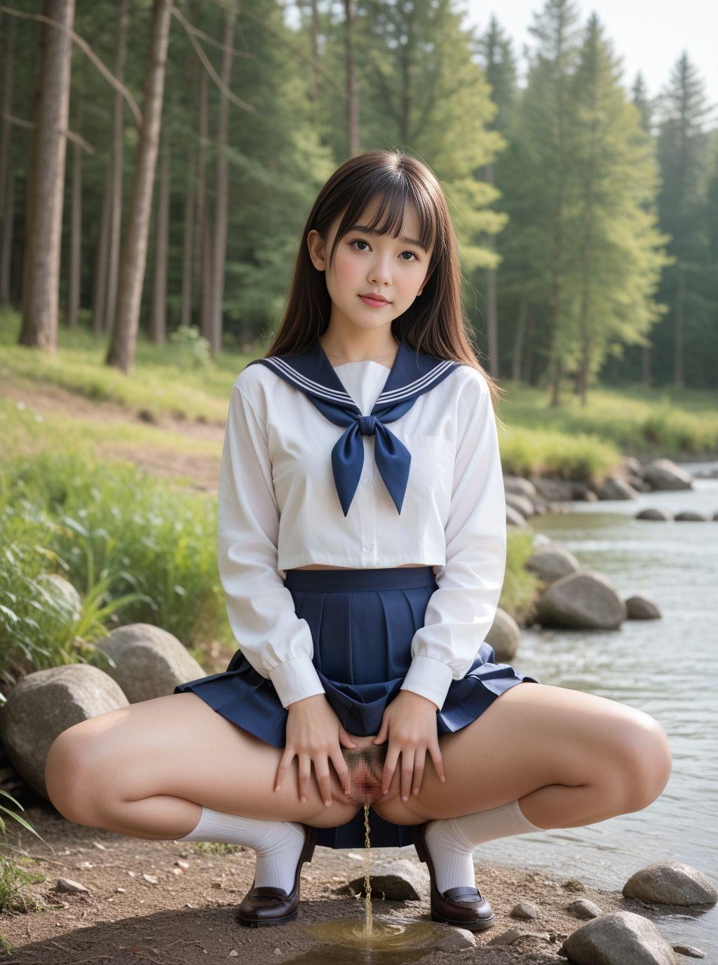 田舎JKの野ション