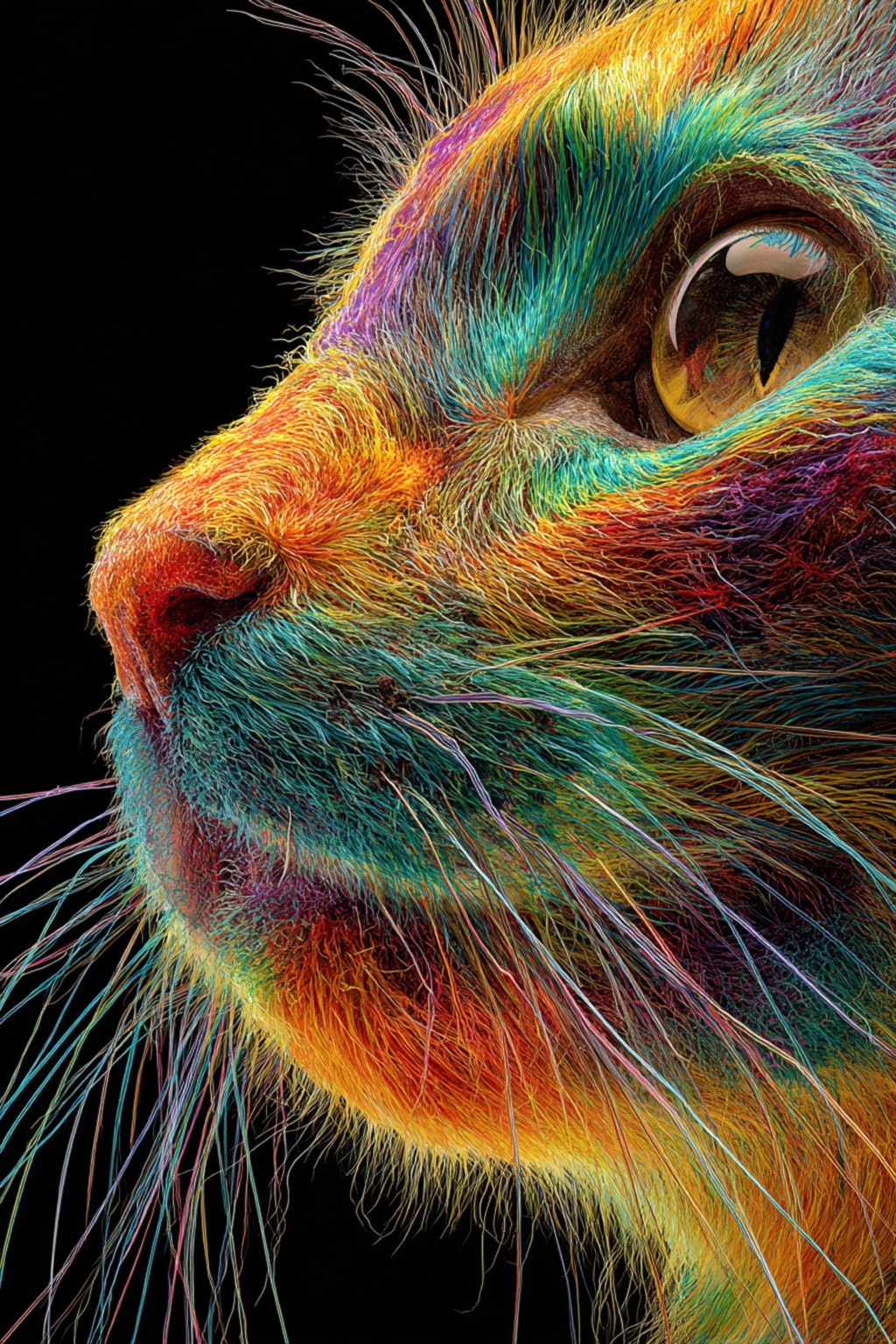 カラフル猫ちゃん