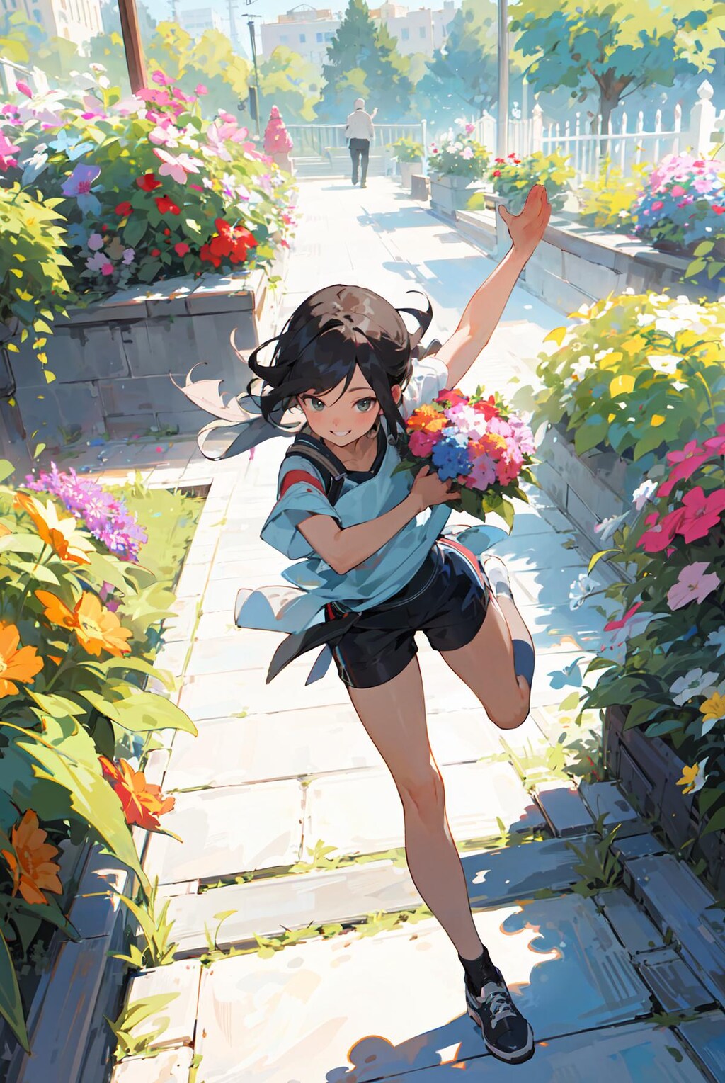 花束を携えて参上