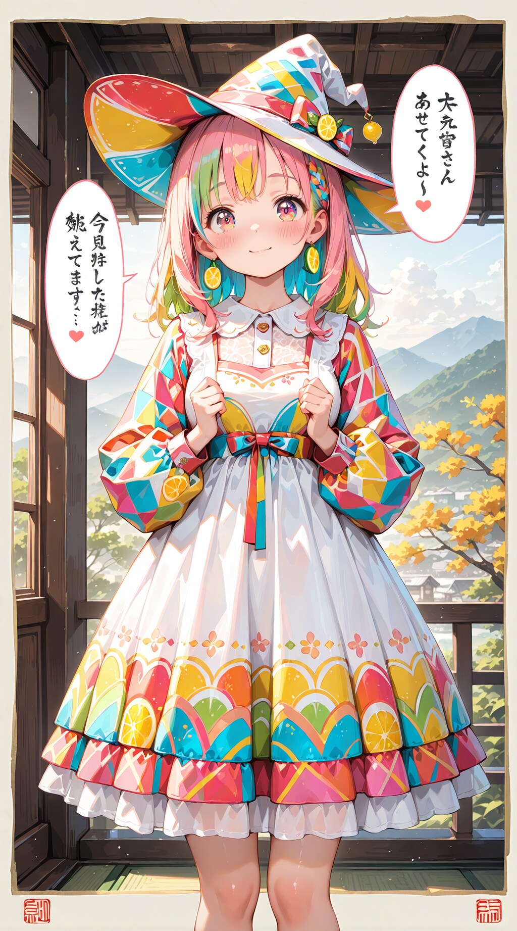 カラフルな少女 1