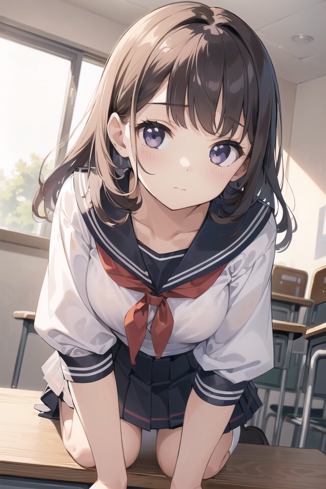 どこ見てるの？な子