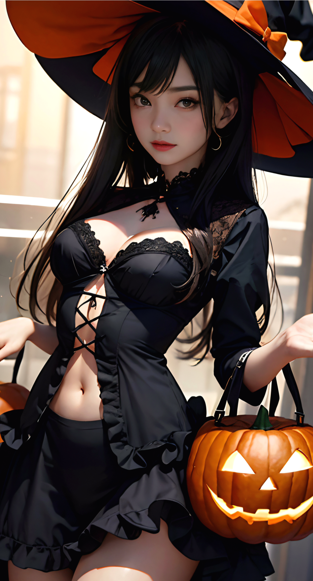 ハロウィンとオレンジ