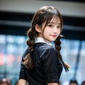 2025/01/28JK　阿部葵あおい＆中牧夕卯翔ゆうか　尻 4枚目