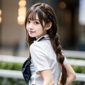 2025/01/28JK　阿部葵あおい＆中牧夕卯翔ゆうか　尻 11枚目