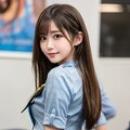 2025/01/28JK　阿部葵あおい＆中牧夕卯翔ゆうか　尻 5枚目