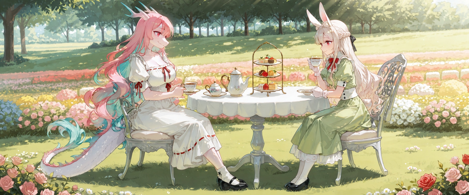 エリアーヌさんとお茶会お嬢様 | の人気AIイラスト・グラビア