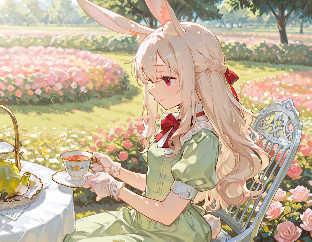エリアーヌさんとお茶会お嬢様
