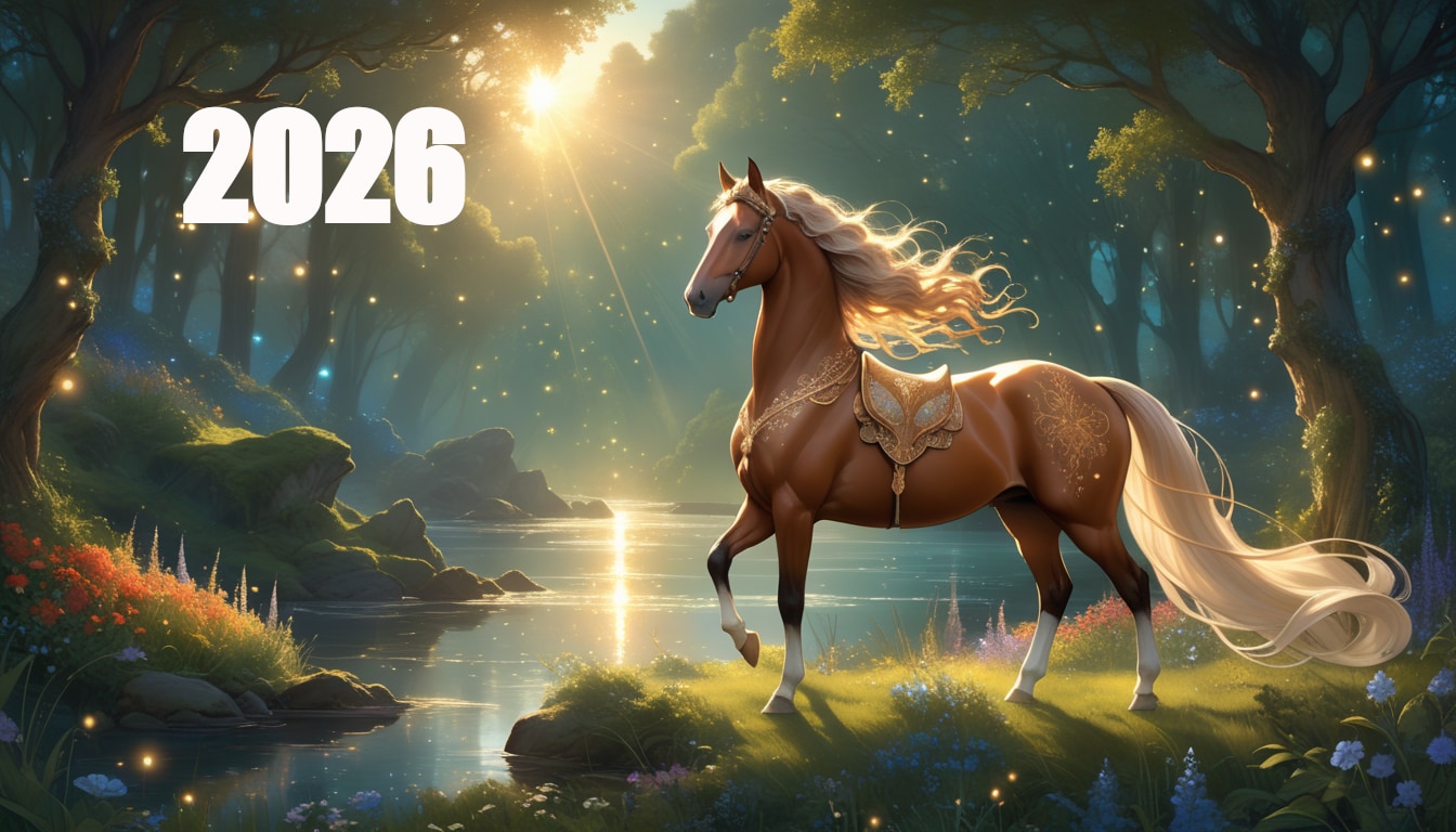 新年のご挨拶：２０２６年は午年ですね | の人気AIイラスト・グラビア