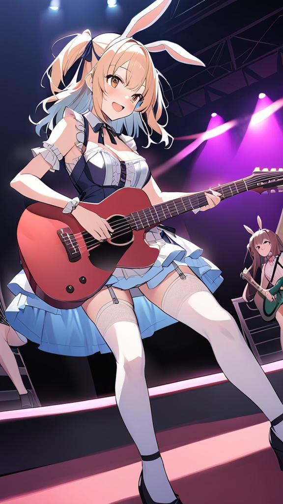 ライブギターラビット11 | の人気AIイラスト・グラビア