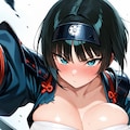 男装侍の豊満なさらしの下を見られて迫ってくる赤面する巨乳ツリ目さん 7枚目