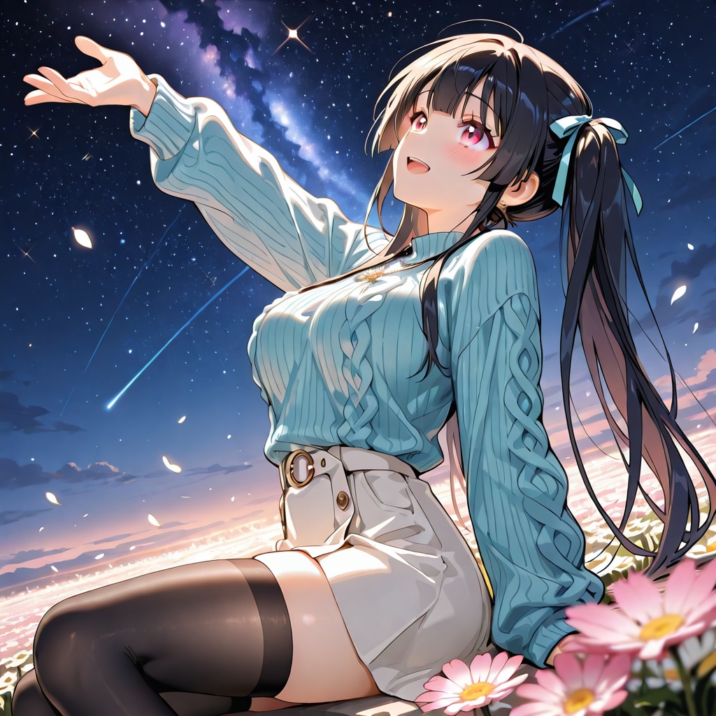 いつもの丘で、もう一度 | の人気AIイラスト・グラビア