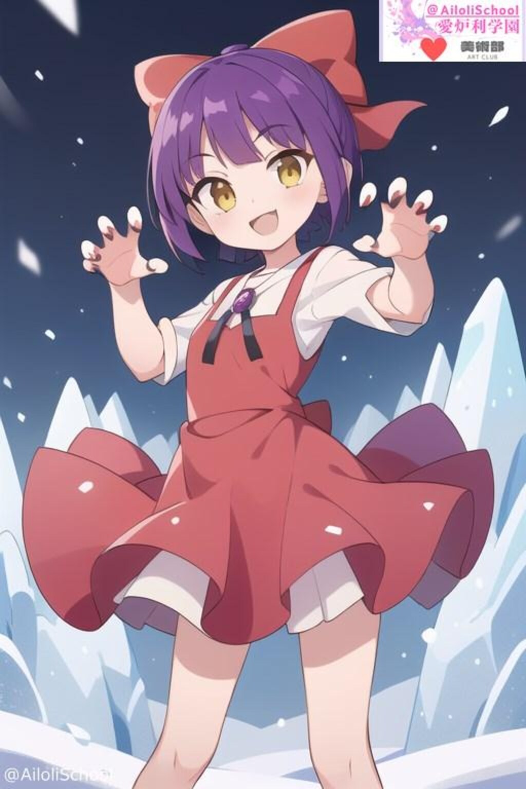 【私立愛炉利学園_美術部】ゲゲゲの鬼太郎_猫娘