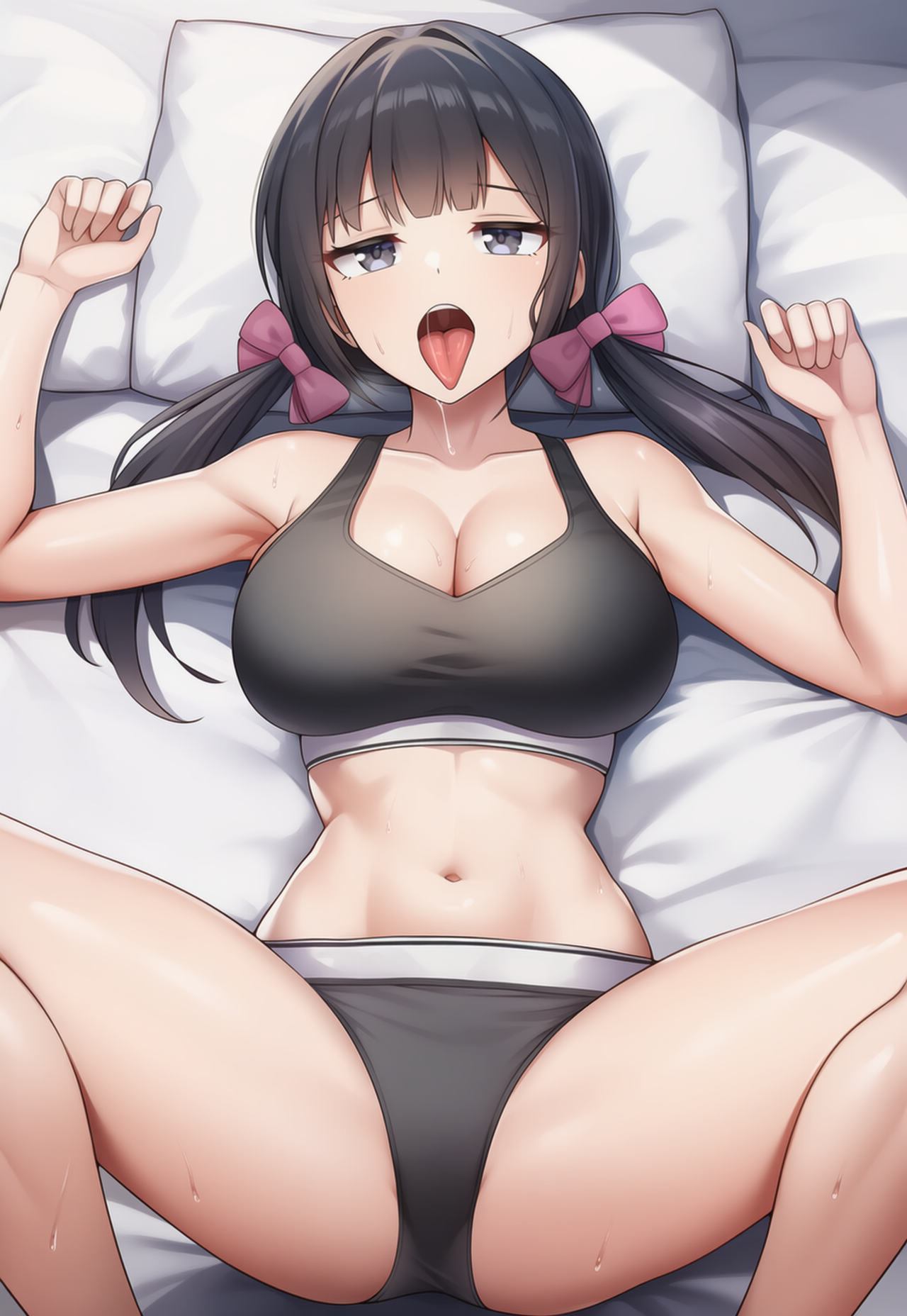 黒髪ツカレテール