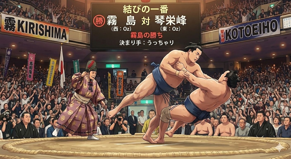 大相撲、十三日目