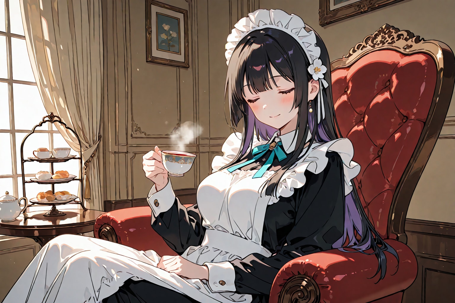 ちょっとひと休みですわ | の人気AIイラスト・グラビア