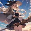 空飛ぶ魔女のアカネ【ブルアカ・アカネ】 5枚目