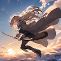 空飛ぶ魔女のアカネ【ブルアカ・アカネ】 2枚目