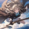 空飛ぶ魔女のアカネ【ブルアカ・アカネ】 6枚目