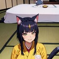 アニメ風 　エジプト神話の猫の女神バステト 現代日本ジャージ 3枚目
