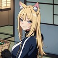 アニメ風 　エジプト神話の猫の女神バステト 現代日本ジャージ 2枚目