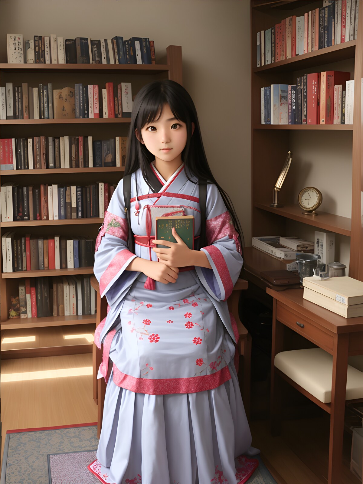 図書室は静か