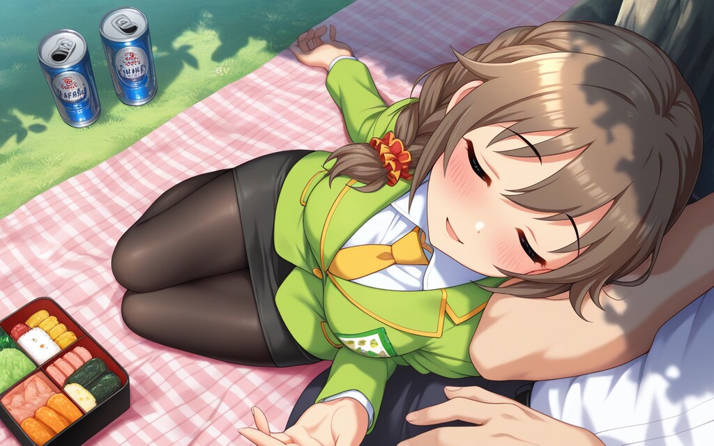 【千川ちひろ】場所取りしてたら先に呑んじゃって・・・