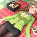 【千川ちひろ】場所取りしてたら先に呑んじゃって・・・ 3枚目