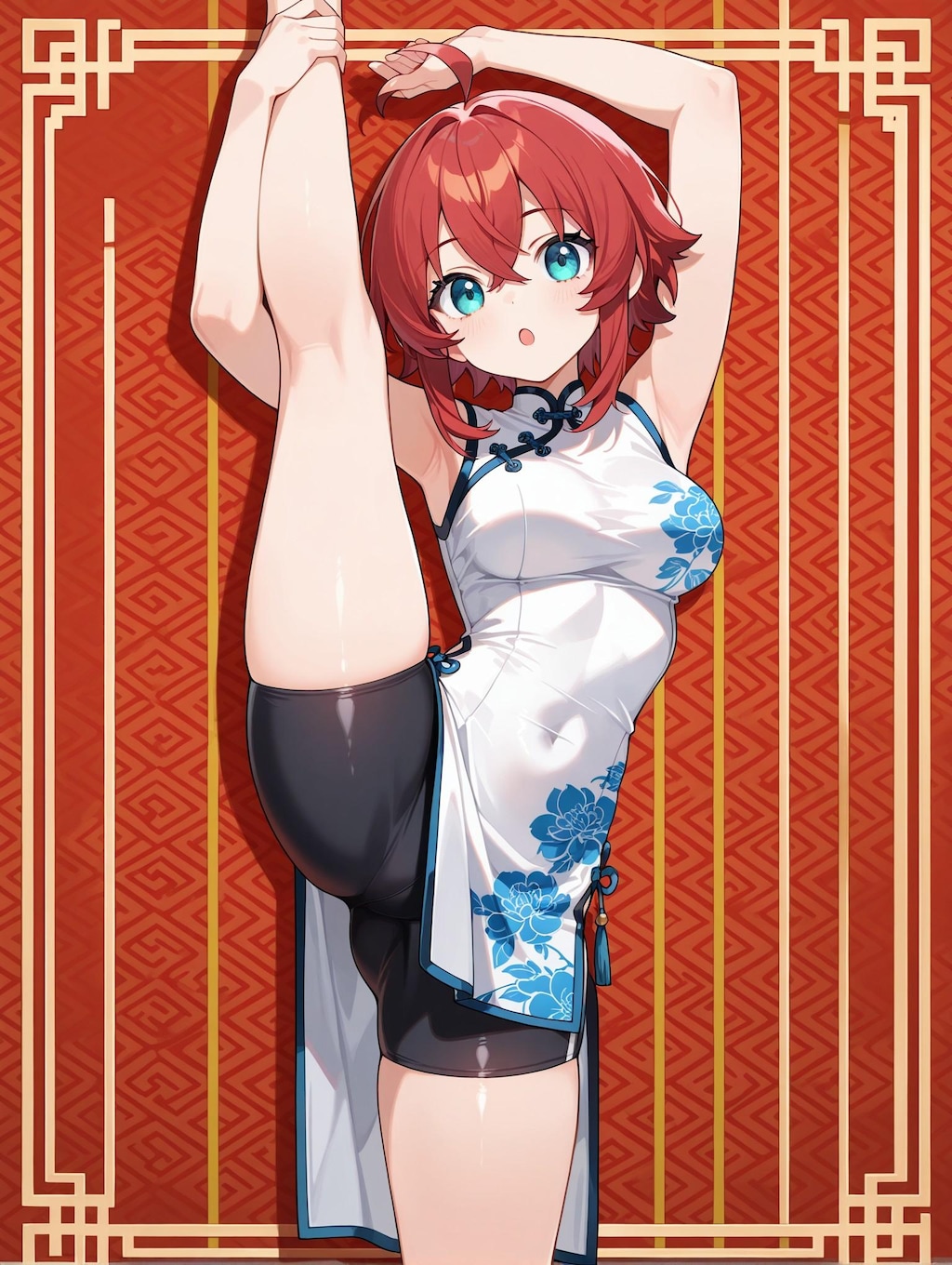 I字バランスwithチャイナドレス