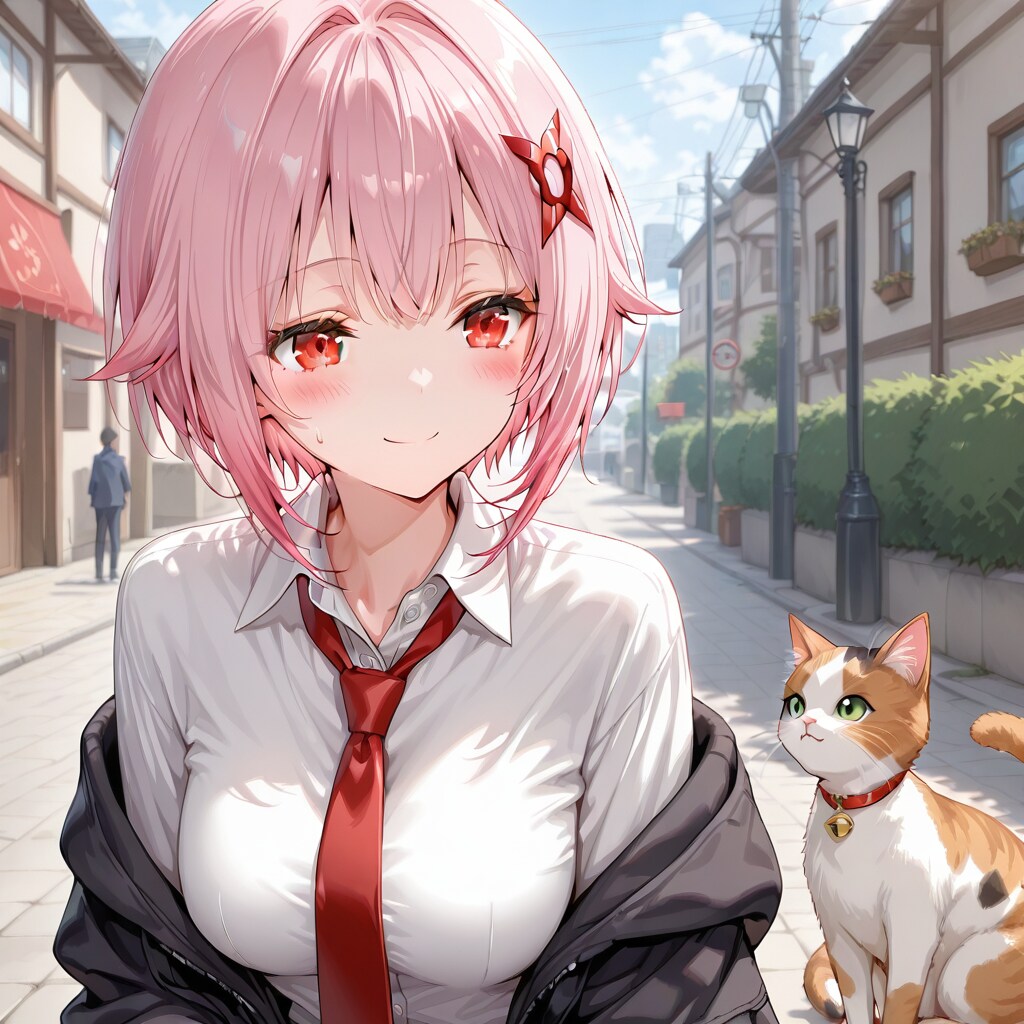 ん〜？w猫ちゃんどうしたの？ | の人気AIイラスト・グラビア