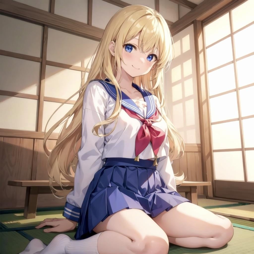 正座するJK 〜制服のある風景〜