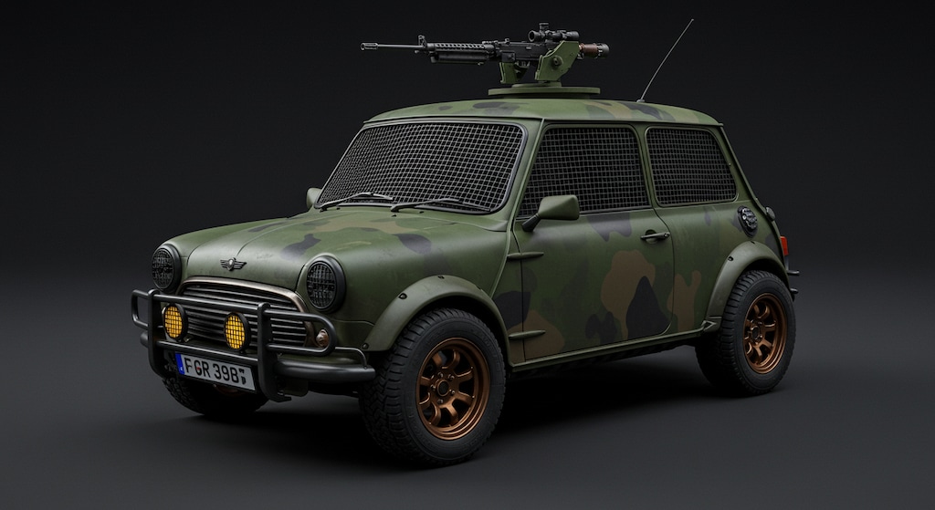 ミニクーパー軍用車