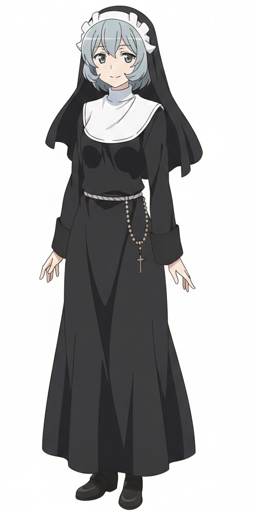 銀髪ボブで修道服の少女 | の人気AIイラスト・グラビア